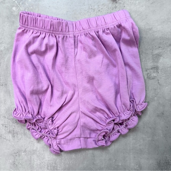 Feather Baby 3-6 Months Dress Pima Cotton‎ Floral Palms Print Top & Diaper Cover - Picture 6 of 7